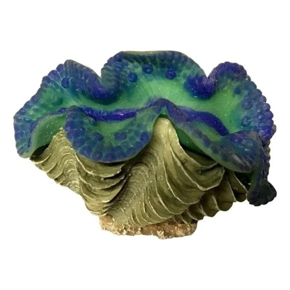 Small Blue Lip Clam Aquarium Decorations Ornament OSI #91508